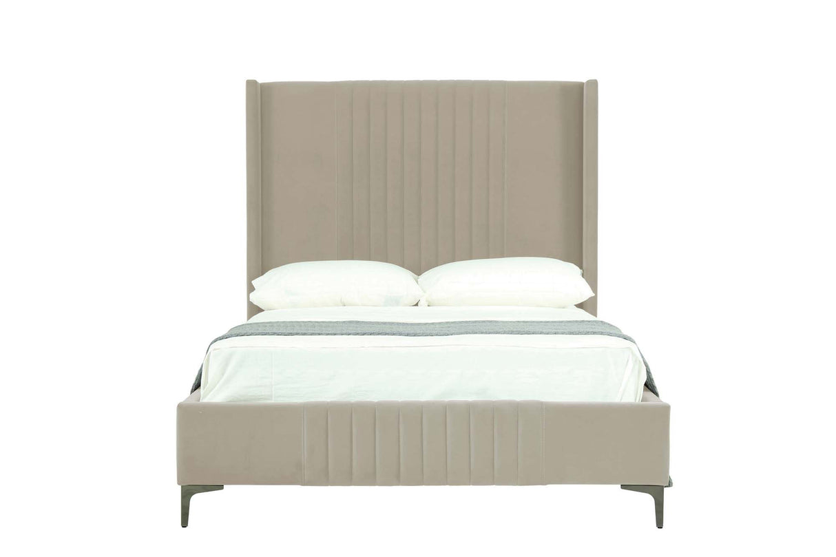 Promenade Full- Size Bed in Rustic Taupe by Manhattan Comfort at Eve Furniture