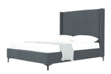 Promenade Queen-Size Bed in Grey by Manhattan Comfort at Eve Furniture