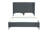 Promenade Queen-Size Bed in Grey by Manhattan Comfort at Eve Furniture
