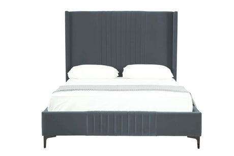 Promenade Queen-Size Bed in Grey by Manhattan Comfort at Eve Furniture