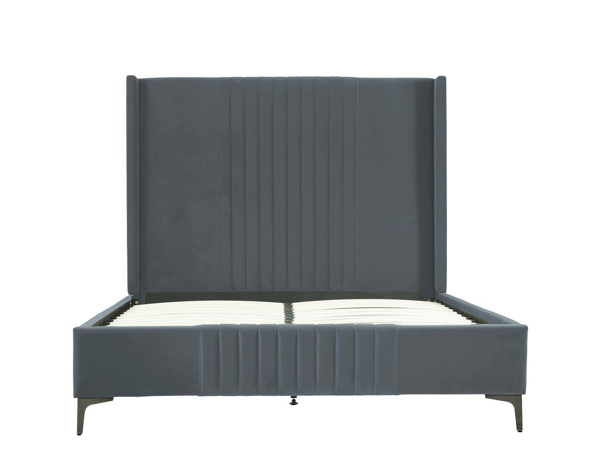 Promenade Queen-Size Bed in Grey by Manhattan Comfort at Eve Furniture