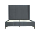 Promenade Queen-Size Bed in Grey by Manhattan Comfort at Eve Furniture