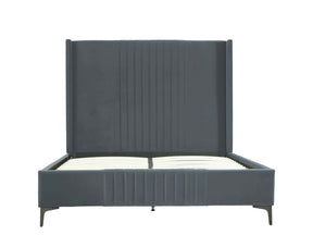 Promenade Queen-Size Bed in Grey by Manhattan Comfort at Eve Furniture