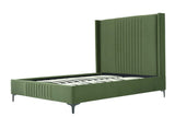Promenade Queen-Size Bed in Moss Green by Manhattan Comfort at Eve Furniture