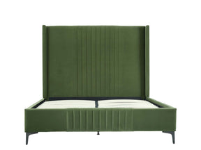 Promenade Queen-Size Bed in Moss Green by Manhattan Comfort at Eve Furniture