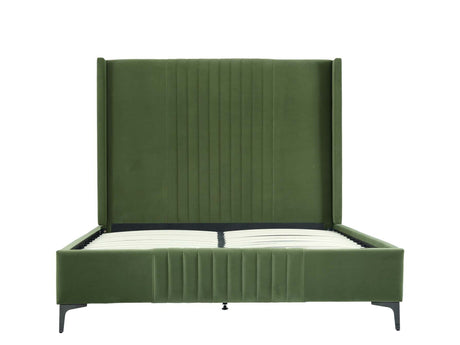 Promenade Queen-Size Bed in Moss Green by Manhattan Comfort at Eve Furniture