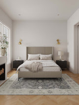 Promenade Queen-Size Bed in Rustic Taupe by Manhattan Comfort at Eve Furniture