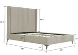 Promenade Queen-Size Bed in Rustic Taupe by Manhattan Comfort at Eve Furniture