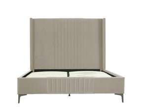 Promenade Queen-Size Bed in Rustic Taupe by Manhattan Comfort at Eve Furniture