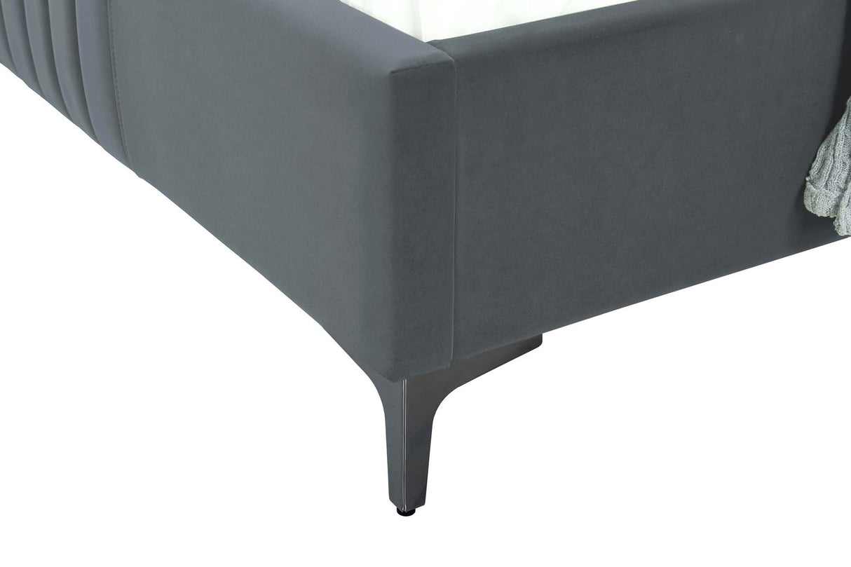 Promenade Twin-Size Bed in Grey by Manhattan Comfort at Eve Furniture