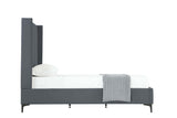 Promenade Twin-Size Bed in Grey by Manhattan Comfort at Eve Furniture
