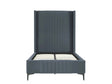 Promenade Twin-Size Bed in Grey by Manhattan Comfort at Eve Furniture