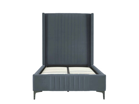 Promenade Twin-Size Bed in Grey by Manhattan Comfort at Eve Furniture