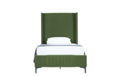 Promenade Twin-Size Bed in Moss Green by Manhattan Comfort at Eve Furniture