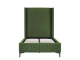 Promenade Twin-Size Bed in Moss Green by Manhattan Comfort at Eve Furniture