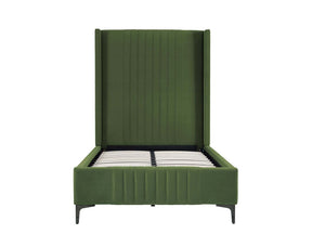 Promenade Twin-Size Bed in Moss Green by Manhattan Comfort at Eve Furniture