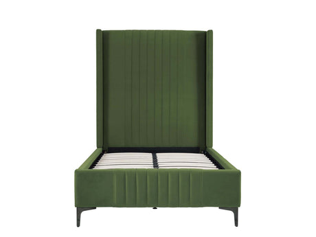Promenade Twin-Size Bed in Moss Green by Manhattan Comfort at Eve Furniture