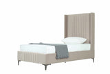 Promenade Twin-Size Bed in Rustic Taupe by Manhattan Comfort at Eve Furniture