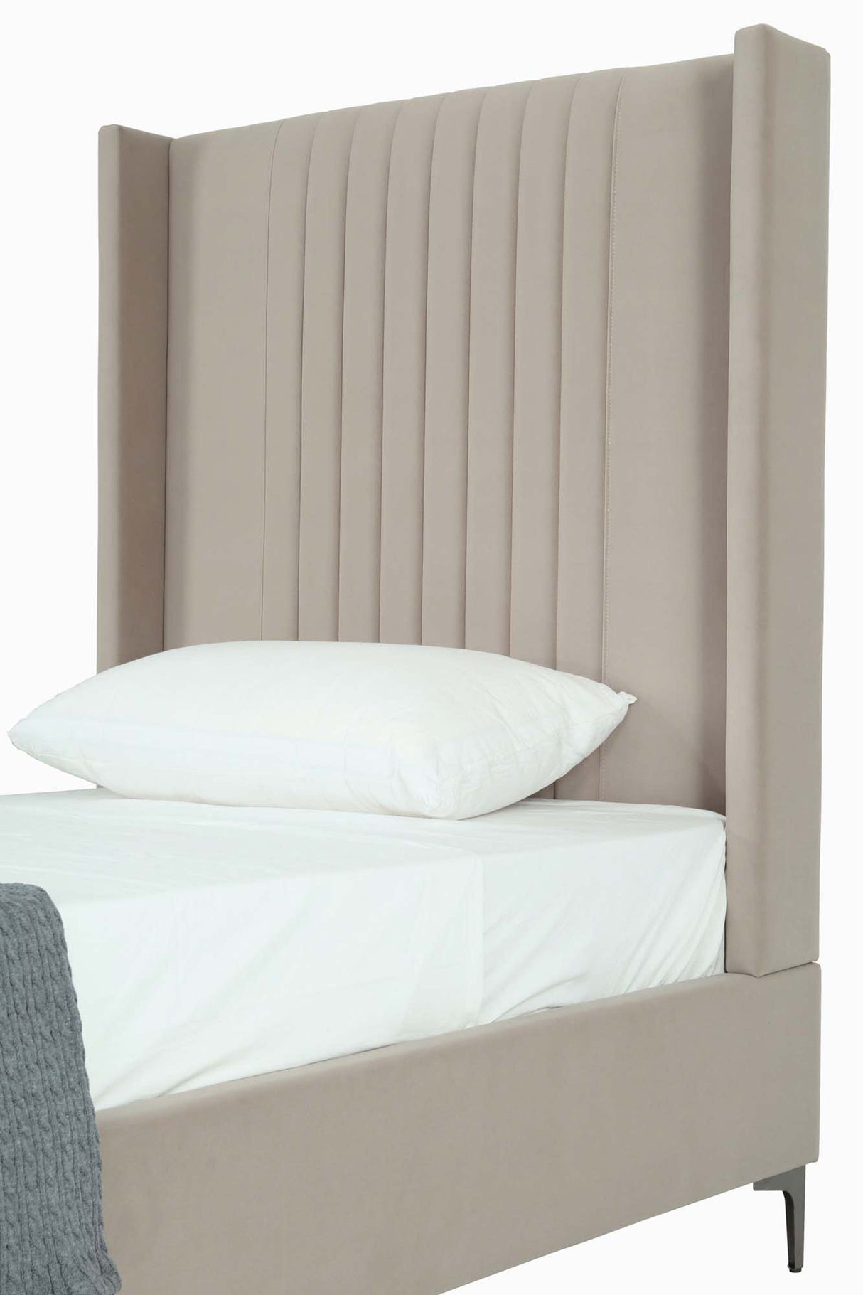Promenade Twin-Size Bed in Rustic Taupe by Manhattan Comfort at Eve Furniture
