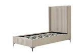 Promenade Twin-Size Bed in Rustic Taupe by Manhattan Comfort at Eve Furniture