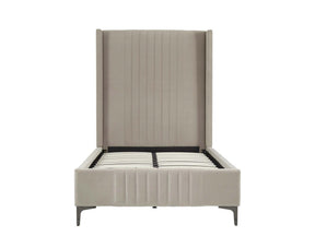 Promenade Twin-Size Bed in Rustic Taupe by Manhattan Comfort at Eve Furniture