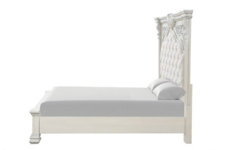 Promenade Wire Brushed White 4-Piece Queen Bedroom Set by Furniture of America at Eve Furniture