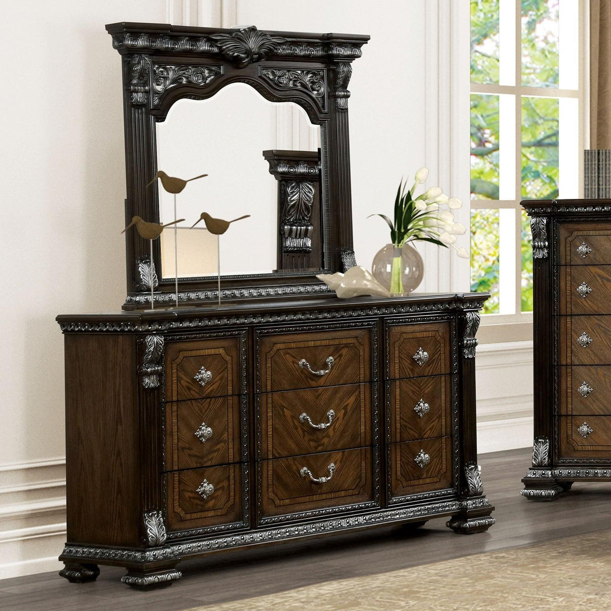 Promenade Espresso Dresser w/Jewelry Box by Furniture of America at Eve Furniture