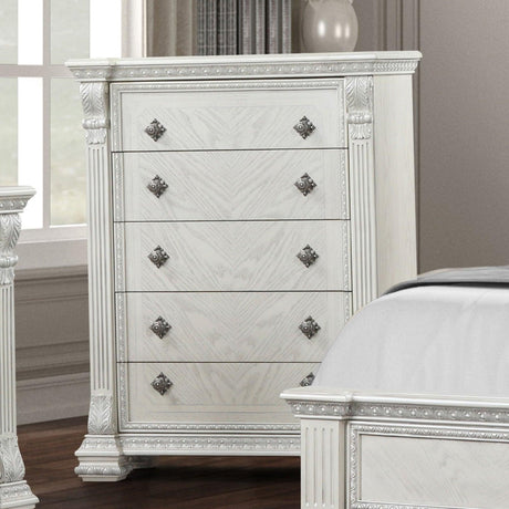 Promenade Wire Brushed White Chest by Furniture of America at Eve Furniture