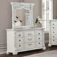 Promenade Wire Brushed White Dresser w/Jewelry Box by Furniture of America at Eve Furniture