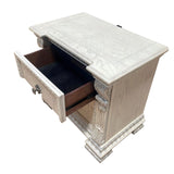 Promenade Wire Brushed White Nightstand by Furniture of America at Eve Furniture