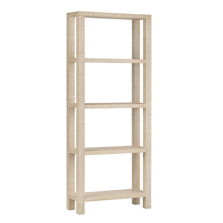 Providence Tan 4 Shelf Rafia Etagere by Crestview at Eve Furniture