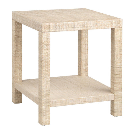Providence Tan Rafia End Table by Crestview at Eve Furniture