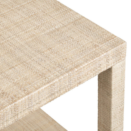 Providence Tan Rafia End Table by Crestview at Eve Furniture