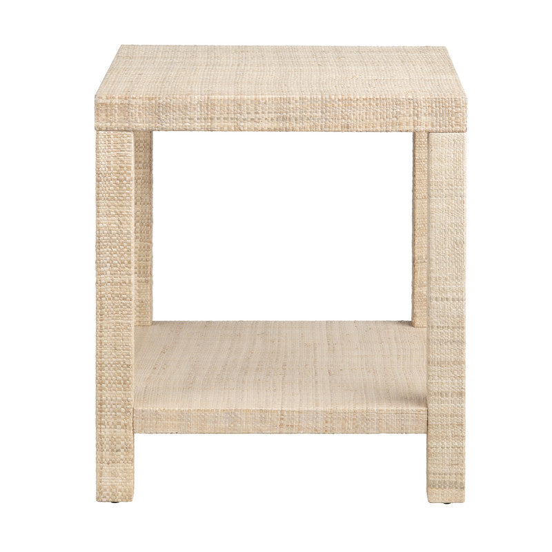 Providence Tan Rafia End Table by Crestview at Eve Furniture
