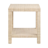 Providence Tan Rafia End Table by Crestview at Eve Furniture