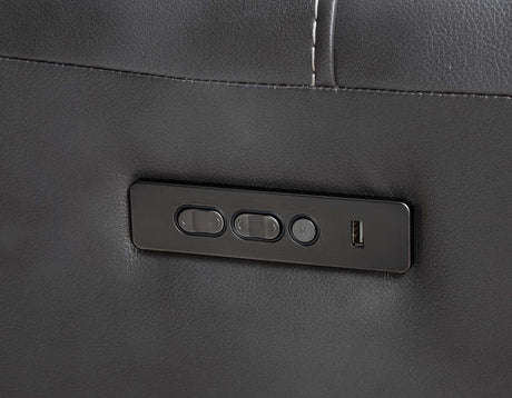 Provo Gray 6-Piece Right Arm Facing (RAF) Chaise Dual Power Reclining Sectional by Steve Silver at Eve Furniture