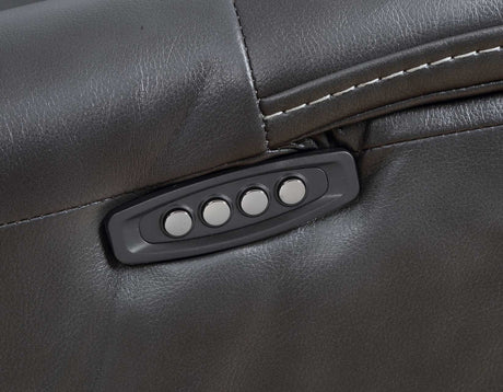 Provo Gray 6-Piece Right Arm Facing (RAF) Chaise Dual Power Reclining Sectional by Steve Silver at Eve Furniture