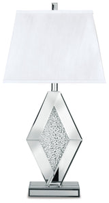 Prunella 2-Piece Table Lamp Set in Silver Finish by Ashley at Eve Furniture