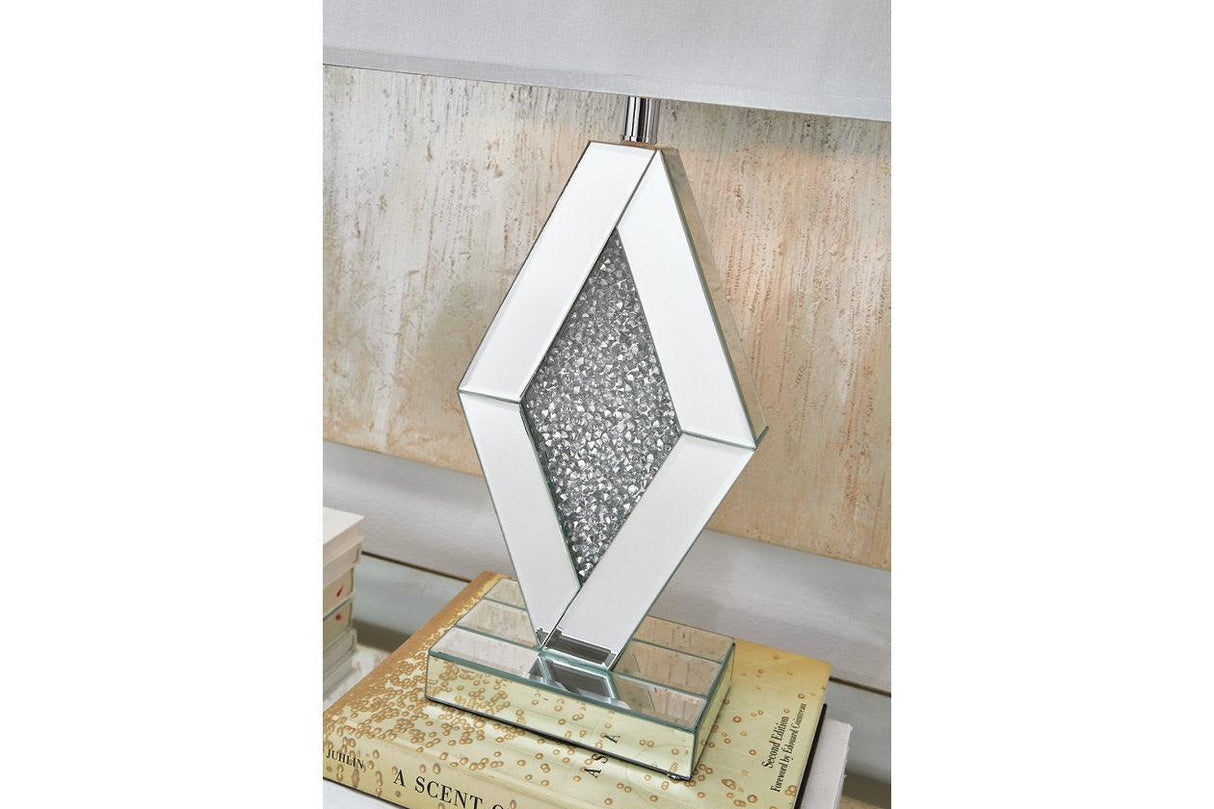 Prunella Silver Finish Table Lamp by Ashley at Eve Furniture