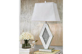 Prunella Silver Finish Table Lamp by Ashley at Eve Furniture