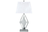 Prunella Silver Finish Table Lamp by Ashley at Eve Furniture