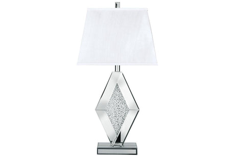 Prunella Silver Finish Table Lamp by Ashley at Eve Furniture