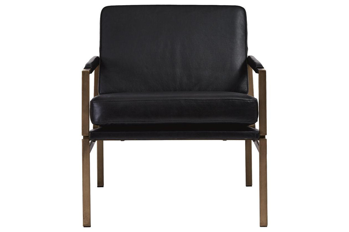 Puckman Black Accent Chair by Ashley at Eve Furniture