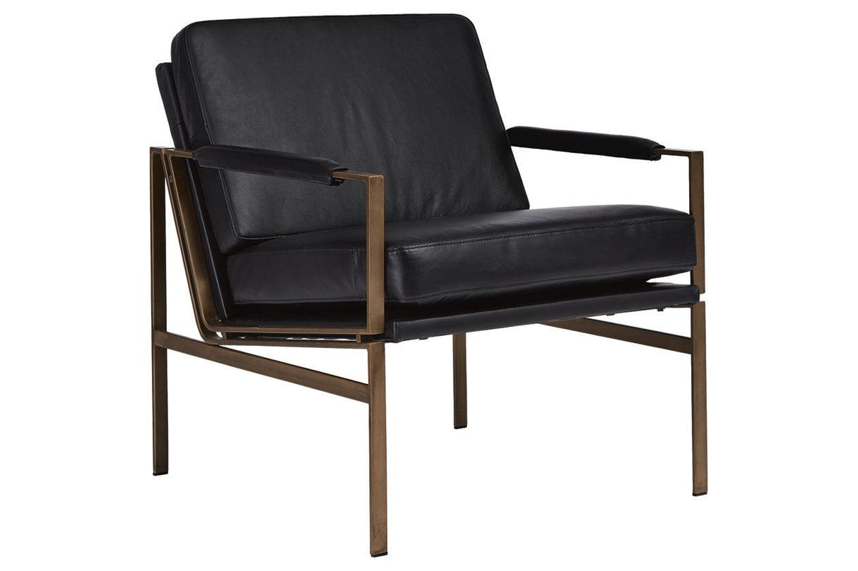 Puckman Black Accent Chair by Ashley at Eve Furniture