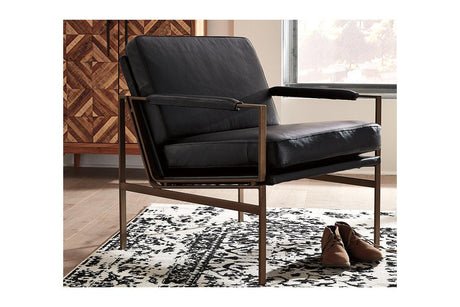Puckman Black Accent Chair by Ashley at Eve Furniture