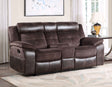 Pueblo Manual Reclining Loveseat with Console by Steve Silver at Eve Furniture