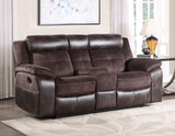 Pueblo Manual Reclining Loveseat with Console by Steve Silver at Eve Furniture