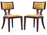 Pulitzer Dining Chair (Set of Two) in Camel and Walnut by Manhattan Comfort at Eve Furniture