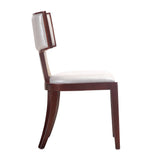 Pulitzer Dining Chair (Set of Two) in Silver and Walnut by Manhattan Comfort at Eve Furniture