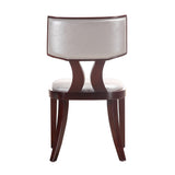 Pulitzer Dining Chair (Set of Two) in Silver and Walnut by Manhattan Comfort at Eve Furniture